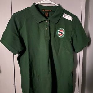 Victoria Bitter Brown Green Pool Shirt Sleeve